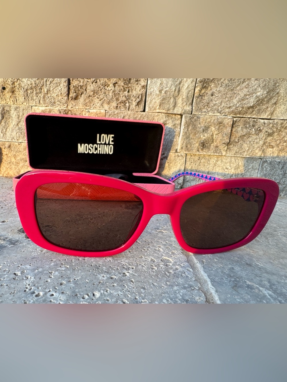 Love Moschino Pink Sunglasses New